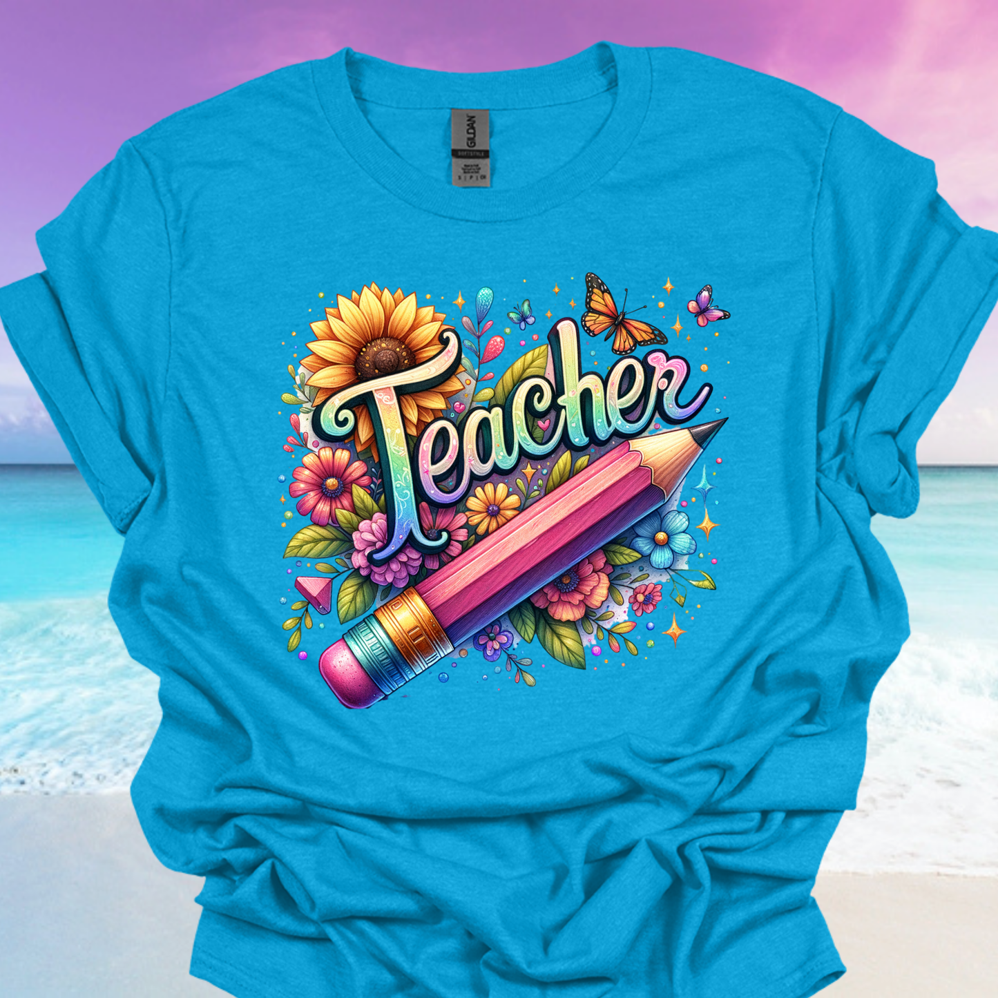 Teacher Big Pink Pencil Shirt