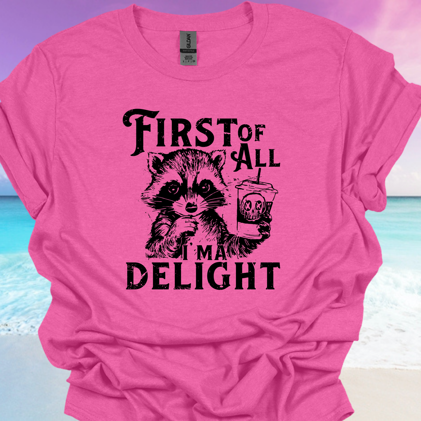 First of all I'm a Delight Pink Shirt