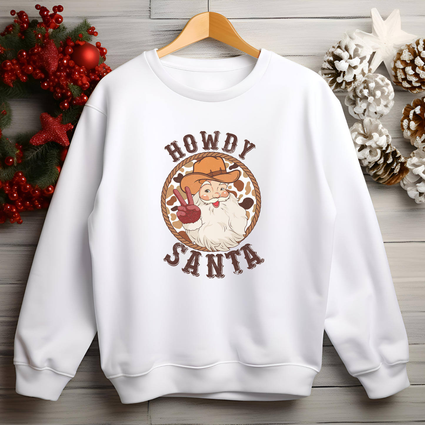Howdy Santa Crewneck
