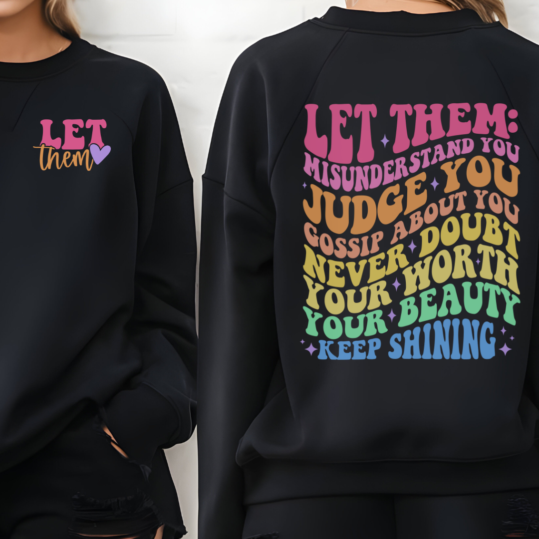 Let Them Black Crew Neck