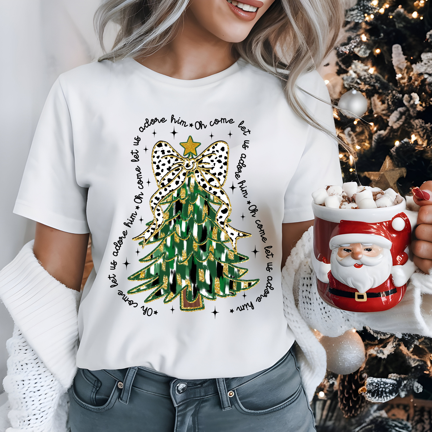 Oh Come Let Us Adore Him Shirt