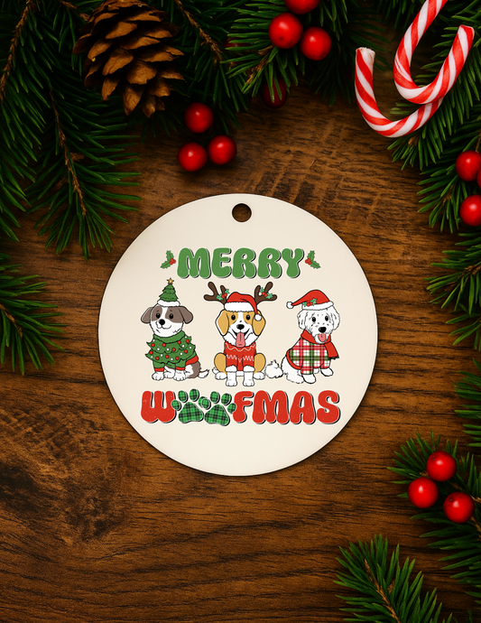 Merry Woofmas Ornament