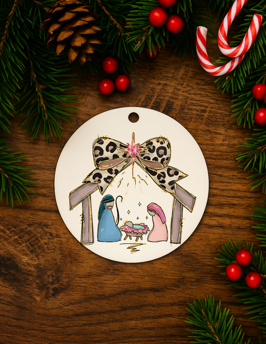 Manger Ornament