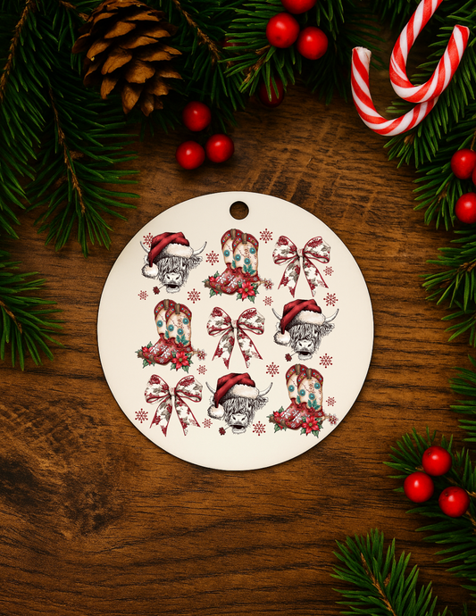 Red Rustic Charm Ornament