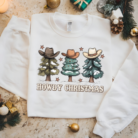 Howdy Christmas - 3 Trees Crewneck