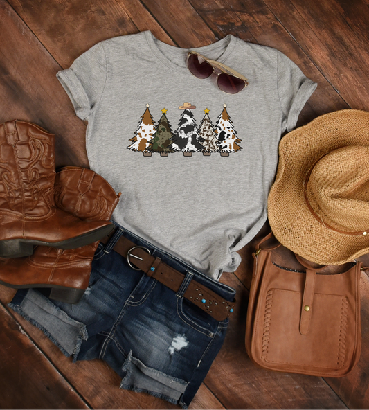 Cowgirl Christmas Tree Shirt
