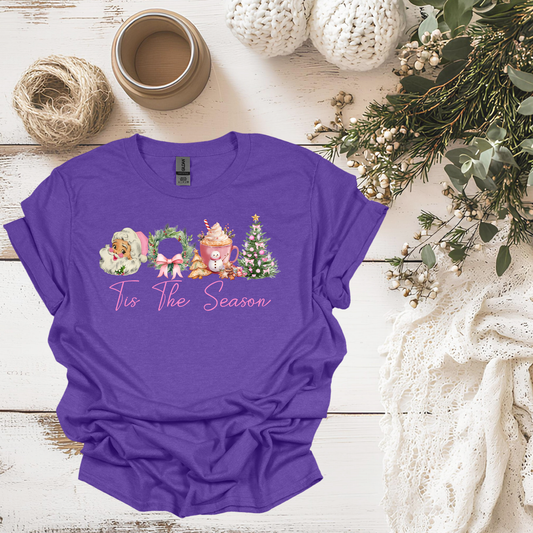 Tis The Season Pink Christmas Shirt