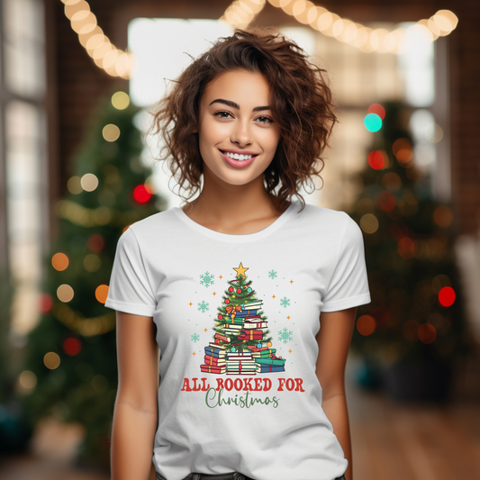 All Booked for Christmas Shirt
