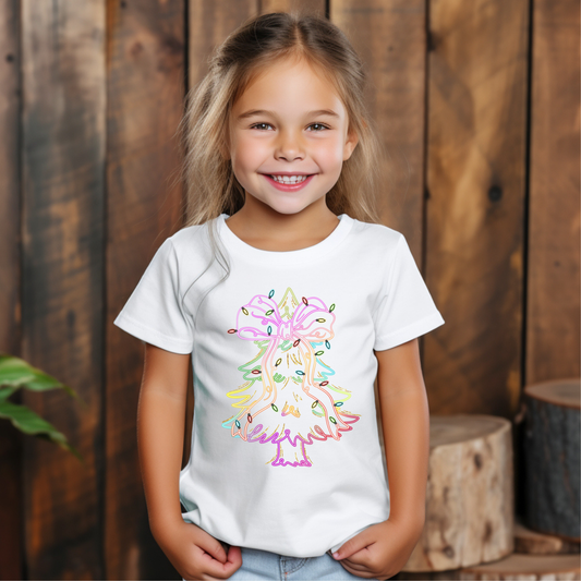 Bright Christmas Tree Kids Shirt