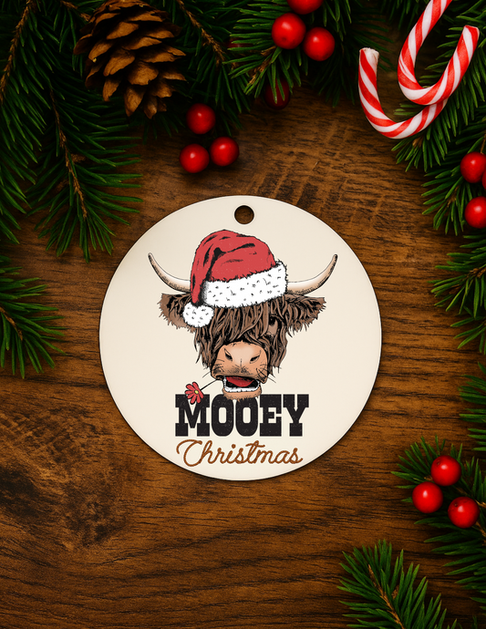 Mooey Christmas Ornament