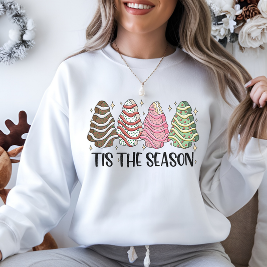 Tis The Season Christmas Trees Crewneck