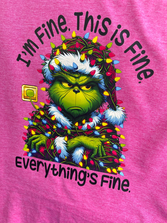 I'm Fine This is Fine Green Guy Shirt