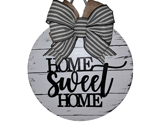 Home Sweet Home Wood Round